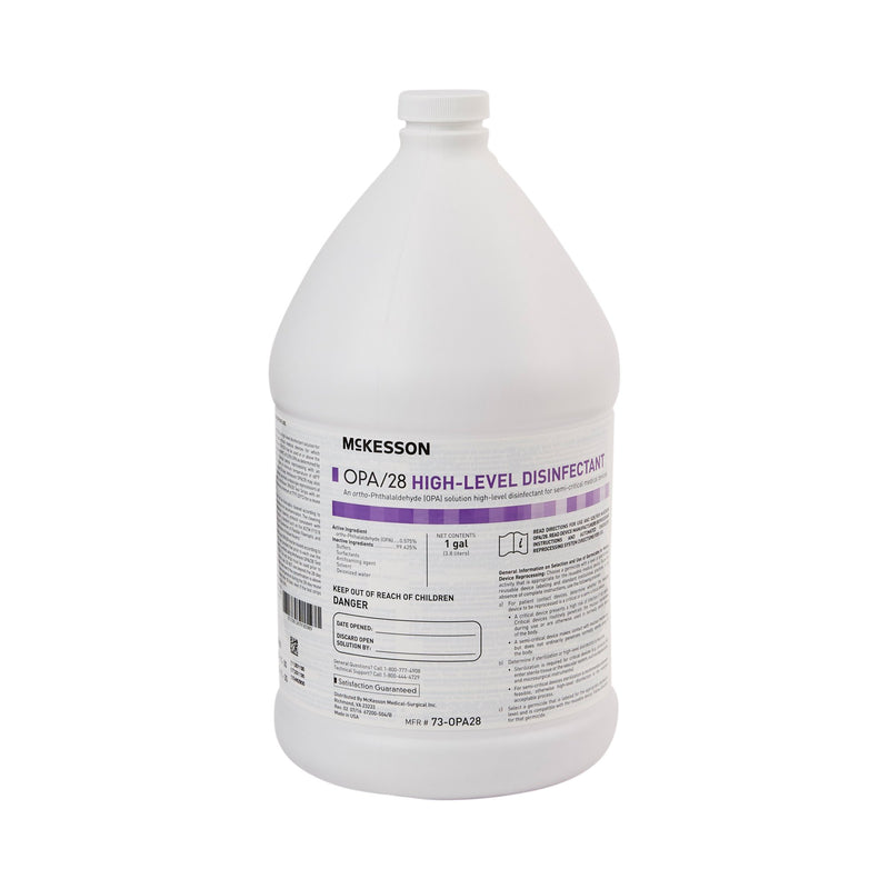 McKesson OPA/28 OPA High-Level Disinfectant RTU Liquid 1 gal. Jug Reusable (852217_CS) 4/CS