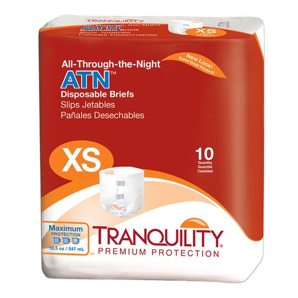 Tranquility® ATN Unisex Adult Incontinence Brief X-Small Disposable Heavy Absorbency (445129_PK) 10/PK