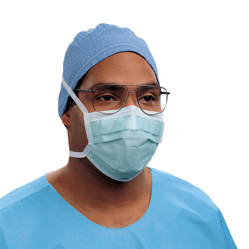 Halyard Surgical Mask Anti-fog Film Not Rated Tie Closure One Size Fits Most (418295_BX) 50/BX