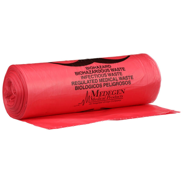 McKesson Biohazard Waste Bag Biohazard Symbol / Infectious Waste 30 to 33 gal. Red 33 X 40 Inch (186722_CS) 250/CS