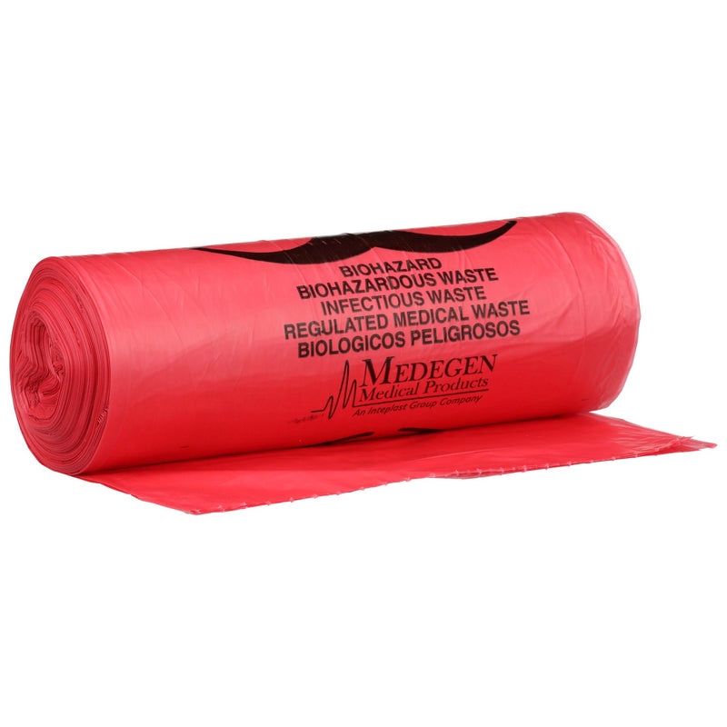 McKesson Biohazard Waste Bag Biohazard Symbol / Infectious Waste 30 to 33 gal. Red 33 X 40 Inch (186722_CS) 250/CS