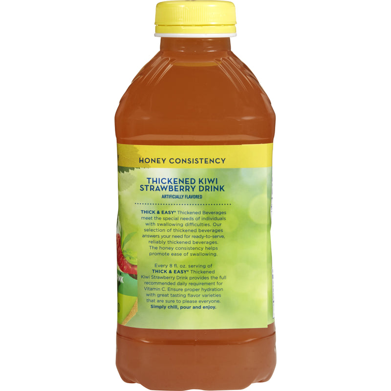 Thick & Easy® Thickened Beverage 46 oz. Bottle Kiwi Strawberry Flavor Liquid IDDSI Level 3 Moderately Thick/Liquidized (671146_EA) 1/EA
