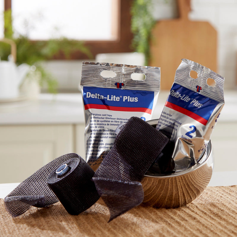 Delta-Lite® Plus Cast Tape 2 Inch X 12 Foot Fiberglass / Resin Black (653379_BX) 10/BX