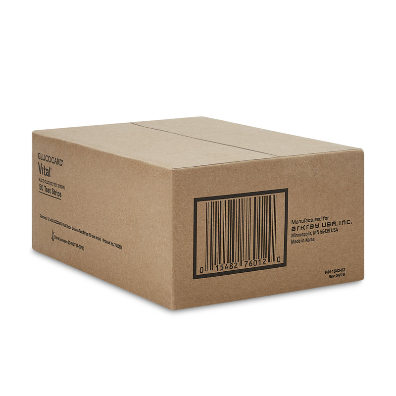 Glucocard® Vital™ Blood Glucose Test Strips 50 Strips per Pack (893032_BX) 50/BX