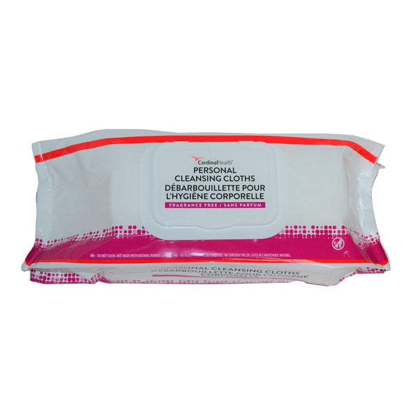 Cardinal Health™ Personal Cleansing Wipe Soft Pack Unscented 64 Count (1117288_CS) 768/CS