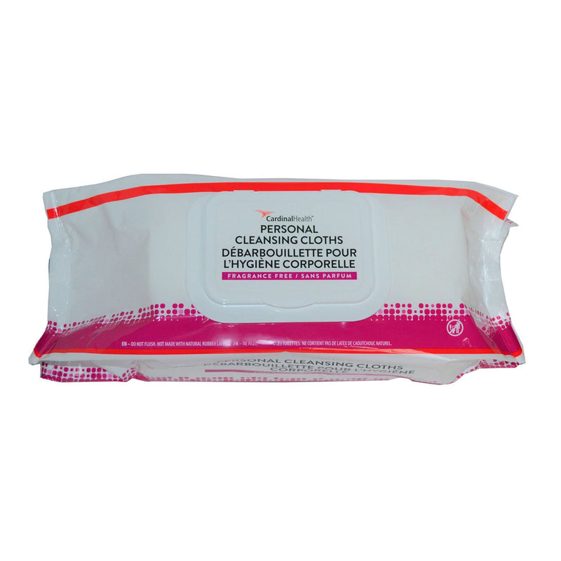 Cardinal Health™ Personal Cleansing Wipe Soft Pack Unscented 64 Count (1117288_CS) 768/CS