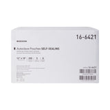 McKesson Sterilization Pouch Ethylene Oxide (EO) Gas / Steam 12 X 18 Inch Transparent Blue / White Self Seal Paper / Film (960948_CS) 1000/CS