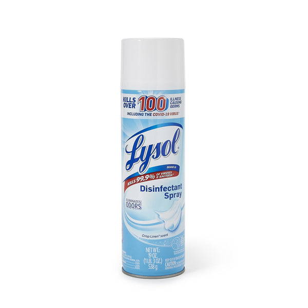Lysol® Surface Disinfectant Alcohol Based Aerosol Spray Liquid 19 oz. Can Crisp Linen Scent NonSterile (1164238_CS) 12/CS