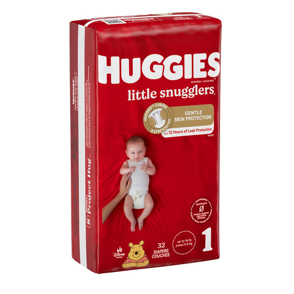 Huggies® Little Snugglers Unisex Baby Diaper Size 1 Disposable Heavy Absorbency (1128672_CS) 128/CS