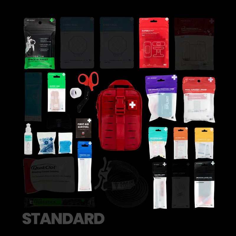 My Medic™ MYFAK Mini Standard First Aid Kit Red Soft Bag (1234445_EA) 1/EA