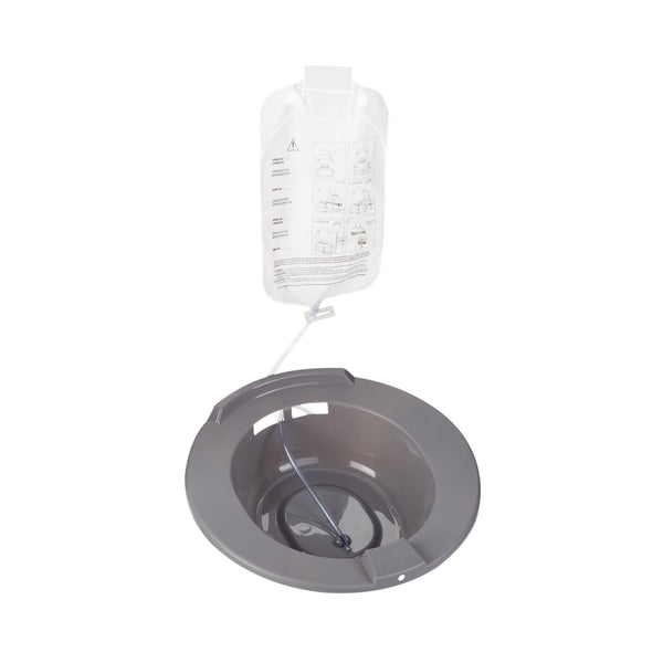 McKesson Sitz Bath Round Graphite Plastic 2000 mL Bag Graduated, 500 mL Increments up to 2000 mL (1028137_EA) 1/EA