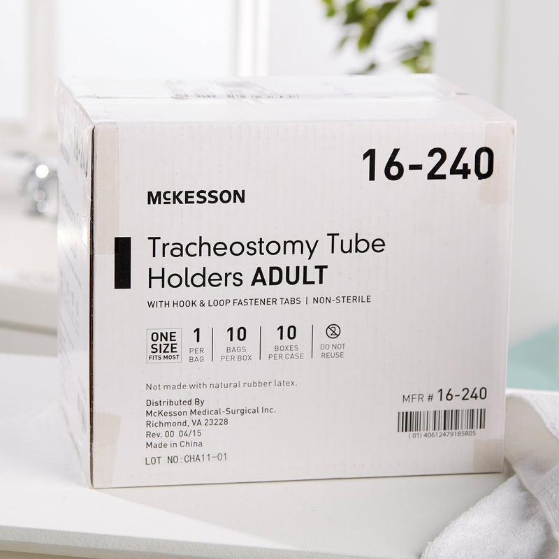 McKesson Tracheostomy Tube Holder 1 X 16-3/4 Inch Adult (512425_BX) 10/BX