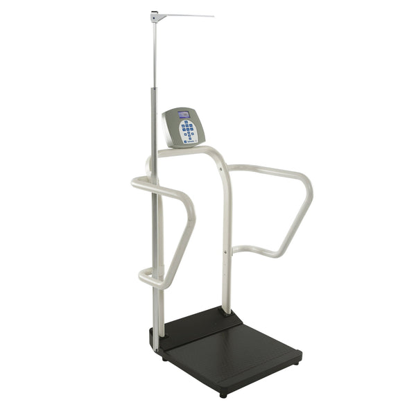 Health O Meter® Physician Scale ADA Compliant LCD Display 1000 lbs. / 454 kg Capacity Black / White AC Adapter / Battery Operated (677405_EA) 1/EA
