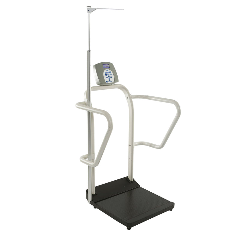 Health O Meter® Physician Scale ADA Compliant LCD Display 1000 lbs. / 454 kg Capacity Black / White AC Adapter / Battery Operated (677405_EA) 1/EA