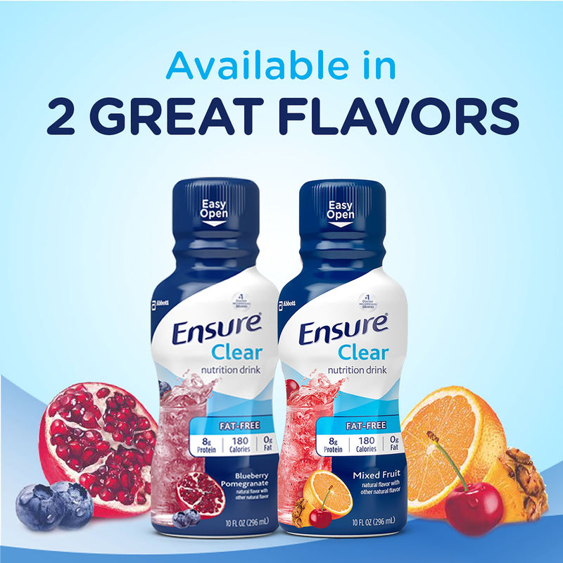 Ensure® Clear Oral Supplement Blueberry Pomegranate Flavor Liquid 10 oz. Bottle (853984_PK) 4/PK