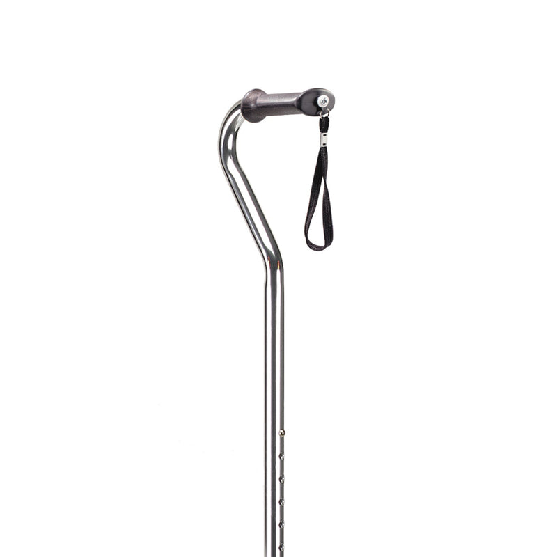 drive™ Small Base Quad Cane Aluminum 30 to 39 Inch Height Chrome (628457_EA) 1/EA