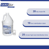 SANI Glut™ Glutaraldehyde High-Level Disinfectant Activation Required Liquid 1 gal. Jug Reusable (977969_CS) 4/CS