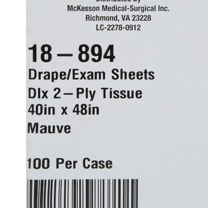 McKesson General Purpose Drape Physical Exam Drape 40 W X 48 L Inch NonSterile (180607_CS) 100/CS