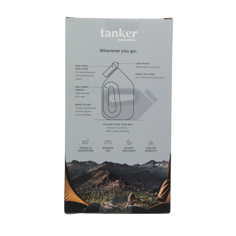 Tanker Male Urinal 44 oz. With Closure Single Patient Use (1254083_EA) 1/EA