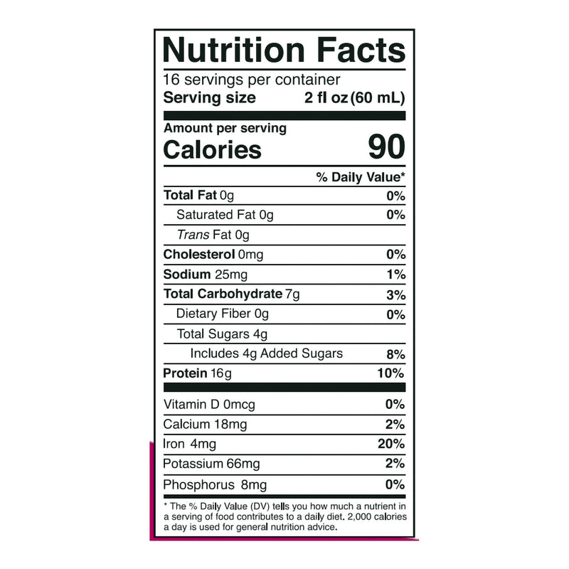 Vida Fuel Wellness Protein Oral Supplement Berry Delight Flavor Liquid 32 oz. Reclosable Carton (1244683_CS) 6/CS