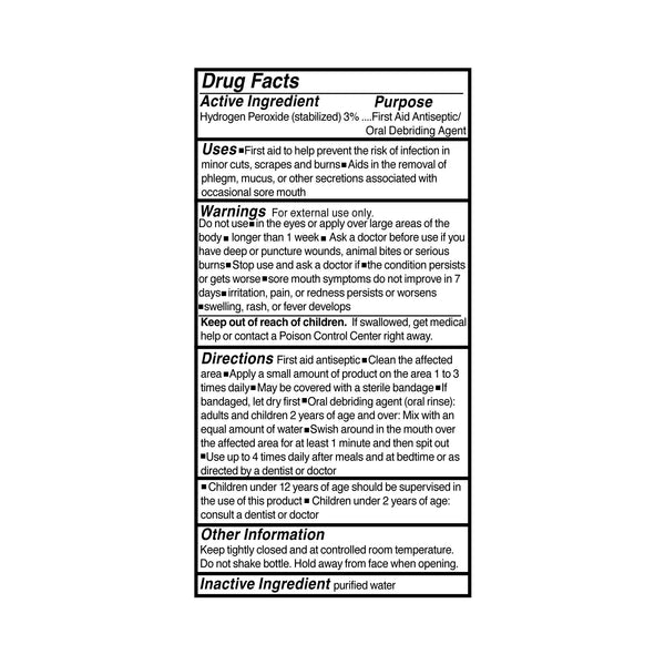 McKesson Brand Antiseptic Hydrogen Peroxide Topical Liquid 16 oz. Bottle (142779_EA) 1/EA