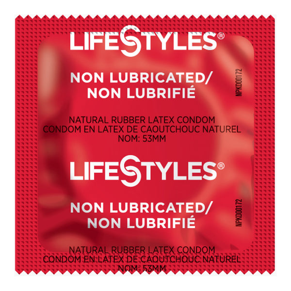 Lifestyles® Condom Non Lubricated One Size Fits Most 1,008 per Case (1206383_CS) 1/CS