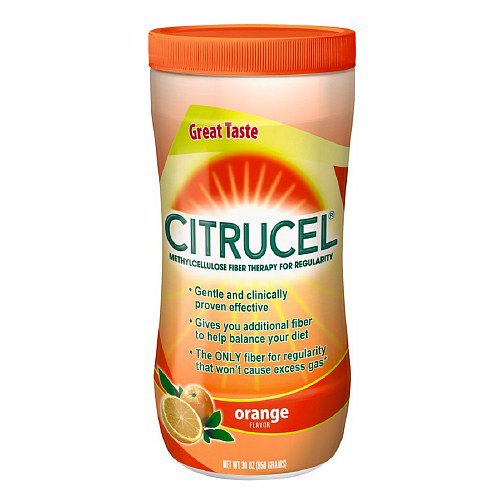 Citrucel® Fiber Supplement Orange Flavor Powder 30 oz. 2 Gram Strength Methyl Cellulose (861266_EA) 1/EA