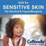 Cottonelle® FreshCare® Flushable Personal Wipe Soft Pack Scented 42 Count (1234280_CS) 504/CS
