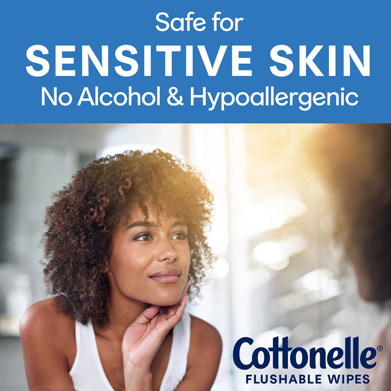 Cottonelle® FreshCare® Flushable Personal Wipe Soft Pack Scented 42 Count (1234280_CS) 504/CS