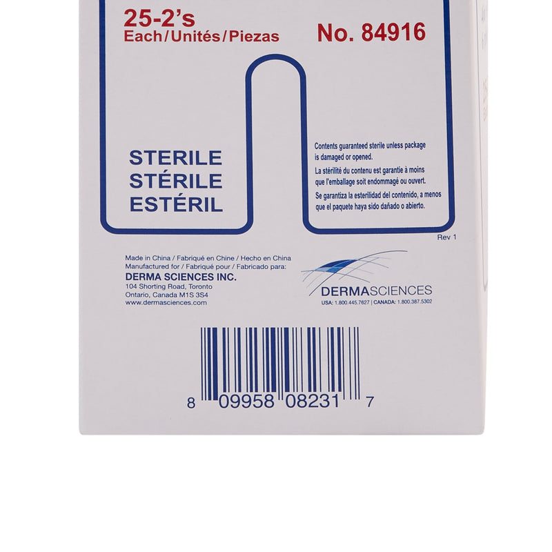 DuSoft® Drain Sponge 4 X 4 Inch 6-Ply Sterile 2 per Pack (645798_CS) 300/CS