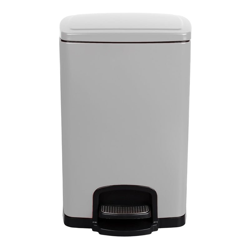 McKesson Trash Can 20 Quart / 5 gal. White Metal Square (1223684_EA) 1/EA