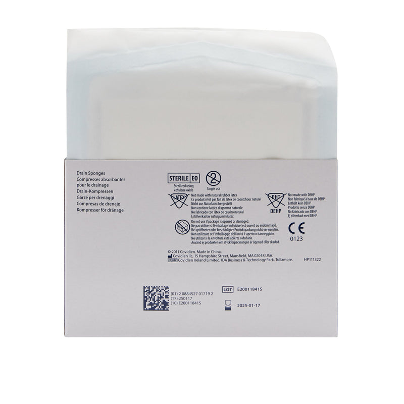 Curity™ Drain Sponge Nonwoven 4 X 4 Inch Sterile (685514_PK) 1/PK