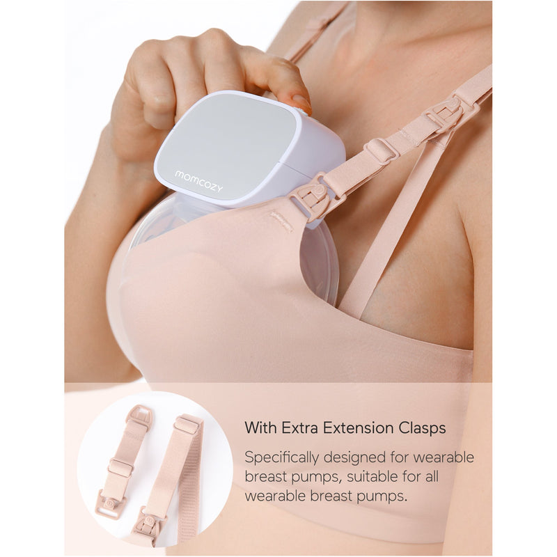 Momcozy Smooth Nursing Bra Beige Large 36 to 38 Inch (1261820_EA) 1/EA