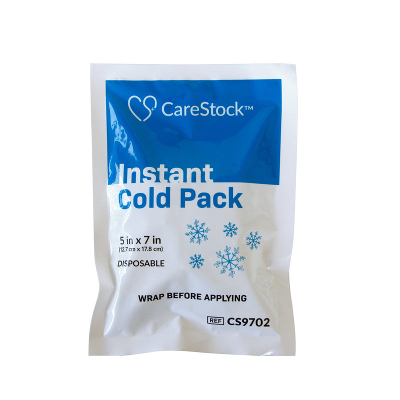 CareStock Instant Cold Pack General Purpose 5 X 7 Inch Calcium Ammonium Nitrate / Water Disposable (1247768_EA) 1/EA
