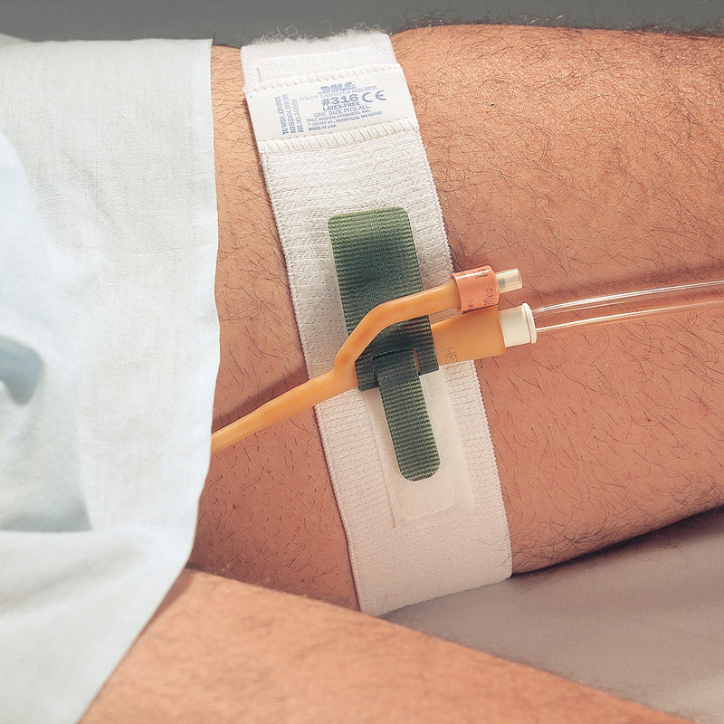 Hold-N-Place™ Foley Catheter Holder 2 Inch Wide, Exclusive Stretch Material, Hook and Loop Fastener (446494_BX) 10/BX