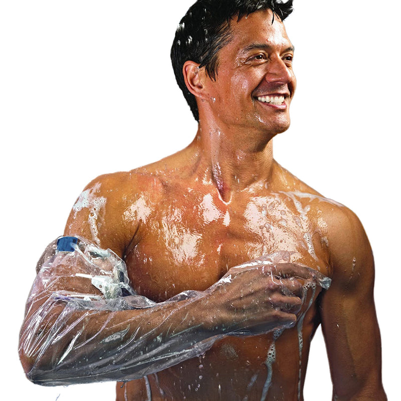 AquaGuard Glove® Shower Sleeve IV Site Barrier Protector 34 Inch Length NonSterile (1137878_BG) 3/BG