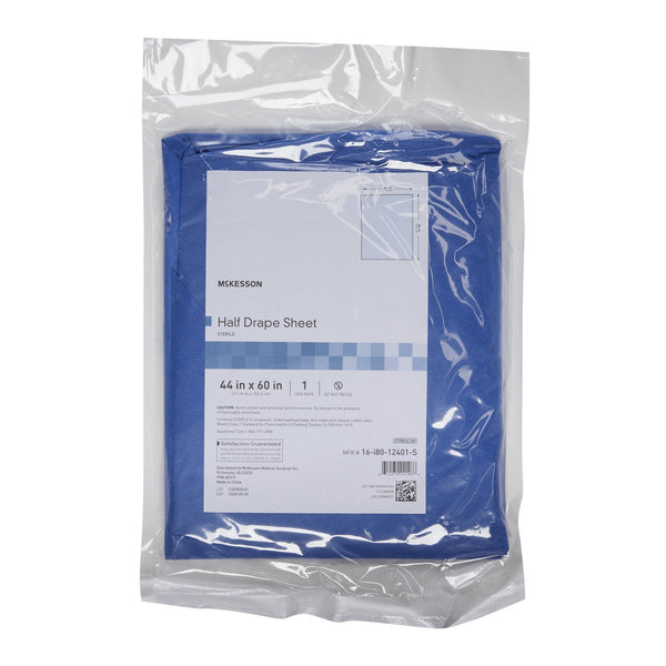 McKesson General Purpose Drape Half Drape Sheet 60 W X 44 L Inch Sterile (1130790_PK) 1/PK