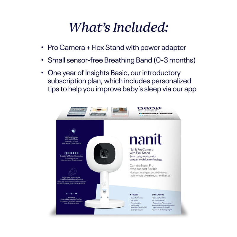 Nanit Pro Smart Baby Monitor with Flex Stand Nanit Pro Smart (1238089_EA) 1/EA