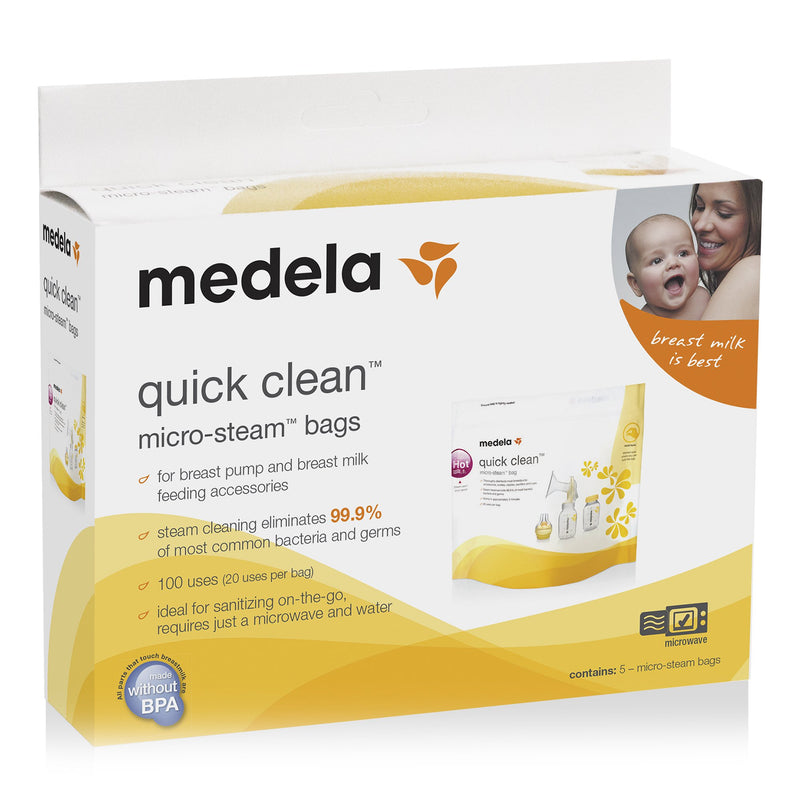 Medela Quick Clean™ Micro-Steam™ Bags For Breast Pump Accessories (812218_EA) 1/EA