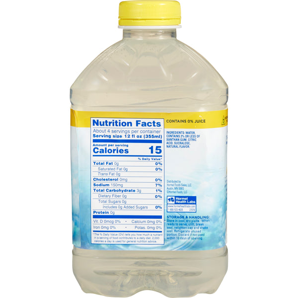 Thick & Easy® Hydrolyte® Thickened Water 46 oz. Bottle Lemon Flavor Liquid IDDSI Level 3 Moderately Thick/Liquidized (732818_EA) 1/EA