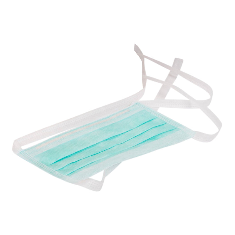 McKesson Surgical Mask Anti-fog ASTM Level 1 Tie Closure One Size Fits Most (206486_BX) 50/BX