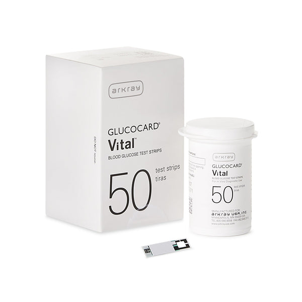 Glucocard® Vital™ Blood Glucose Test Strips 50 Strips per Pack (893032_BX) 50/BX