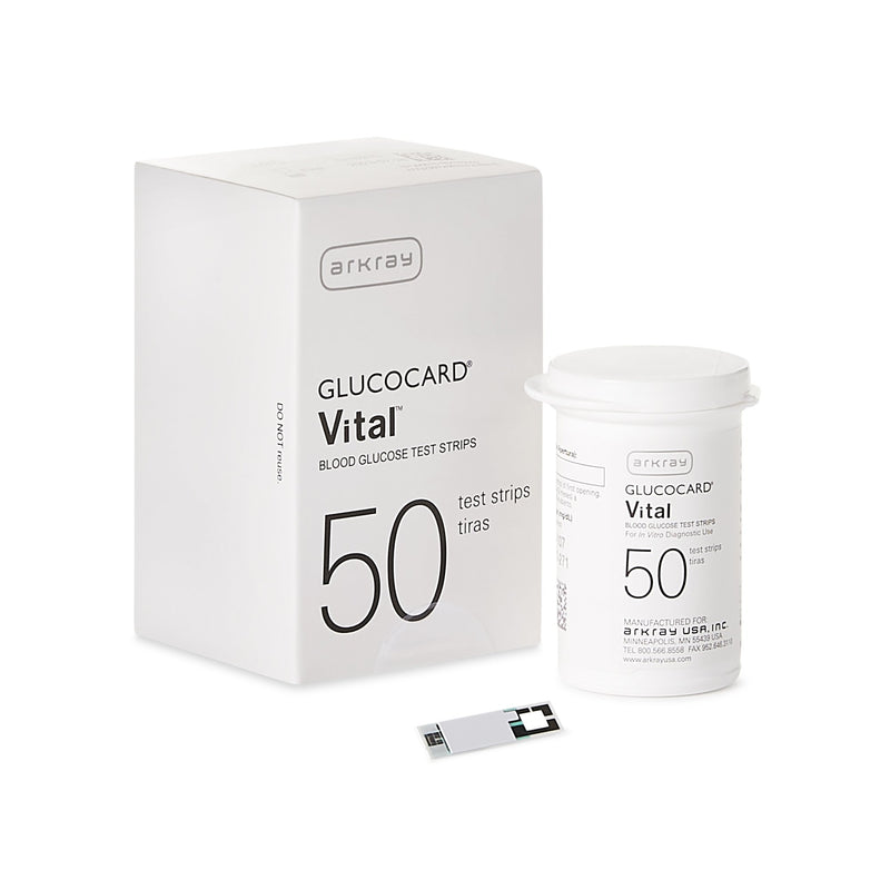 Glucocard® Vital™ Blood Glucose Test Strips 50 Strips per Pack (893032_BX) 50/BX