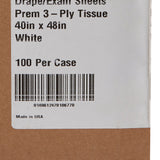 McKesson General Purpose Drape Physical Exam Drape 40 W X 48 L Inch NonSterile (146456_CS) 100/CS