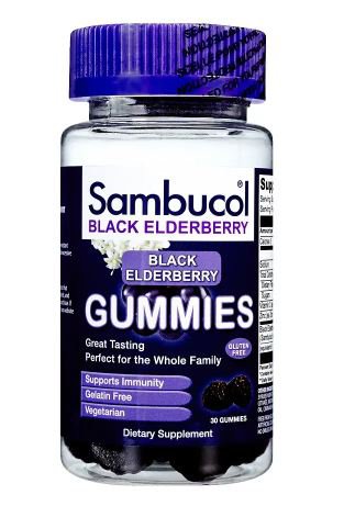 Sambucol® Dietary Supplement Black Elderberry Extract 50 mg Strength Gummy 30 per Bottle Black Elderberry Flavor (1130013_BT) 1/BT