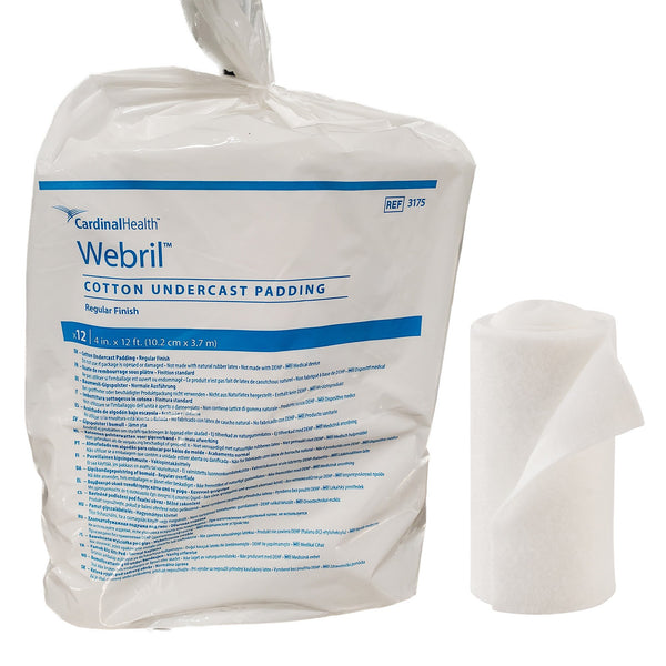 Webril™ Cast Padding Undercast 4 Inch X 4 Yard Cotton NonSterile (10041_BG) 12/BG