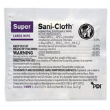 Super Sani-Cloth® Surface Disinfectant Cleaner Premoistened Germicidal Manual Pull Wipe 50 Count Individual Packet Alcohol Scent NonSterile (297456_BX) 50/BX