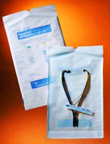 Cardinal Sterilization Pouch Ethylene Oxide (EO) Gas / Steam 7-1/2 X 13 Inch Transparent / White Self Seal Paper / Film (341916_CS) 800/CS