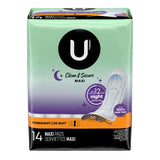 U by Kotex® Security Feminine Pad Maxi / Overnight Heavy Absorbency (971266_CS) 8/CS