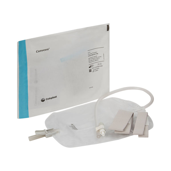 Conveen® Security+ Urinary Leg Bag Anti-Reflux Valve NonSterile 800 mL Polyethylene / Flocked (185574_BX) 10/BX